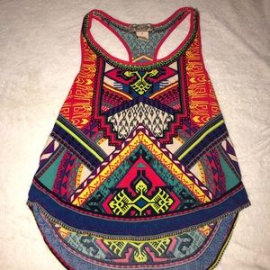 Tribal print tank top !!